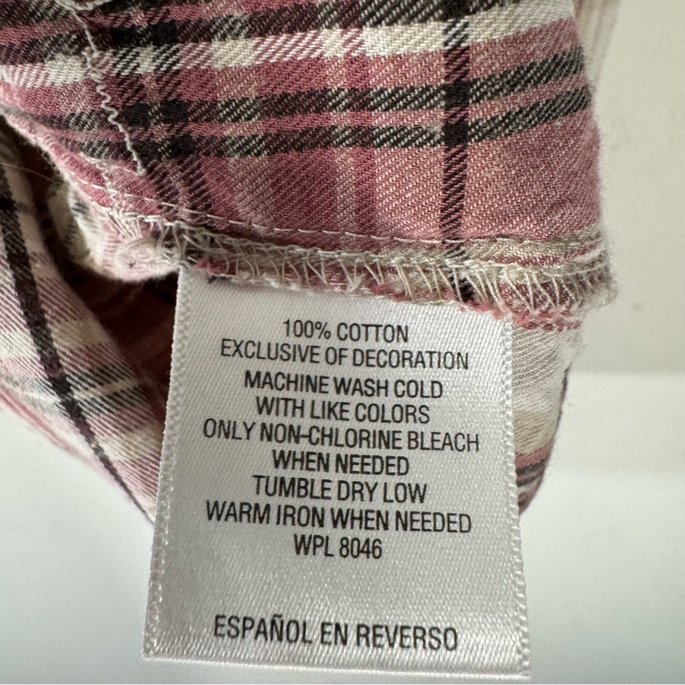 Style & Co Plaid Snap Front Western Shirt Embroidered - Picture 9 of 10